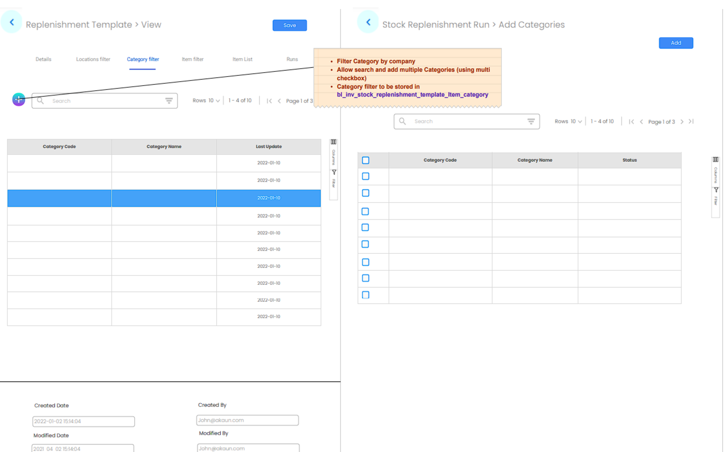 Add Categories