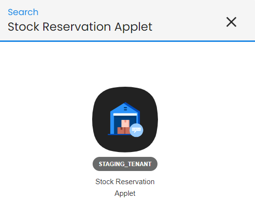 Stock Reservation Applet