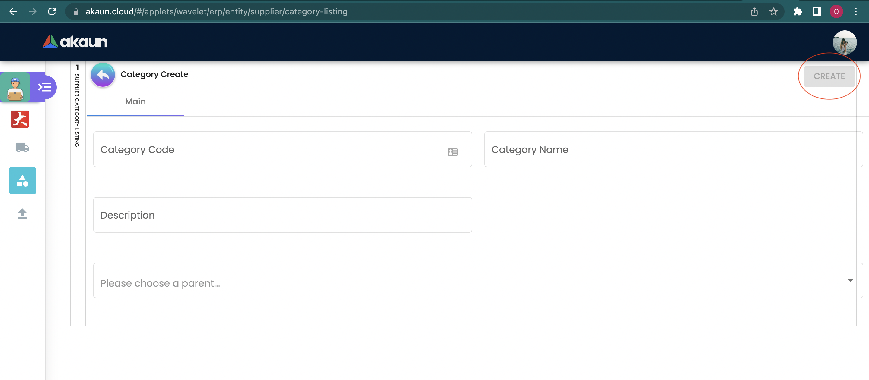 Create Category
