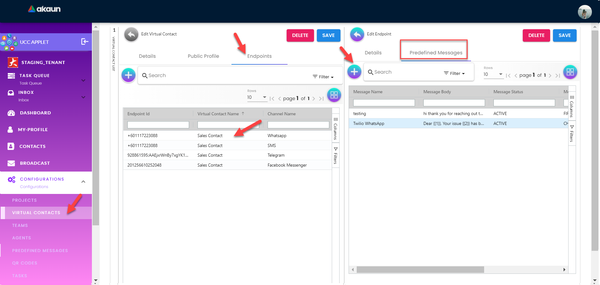 admin access predefined msg 5 2 2