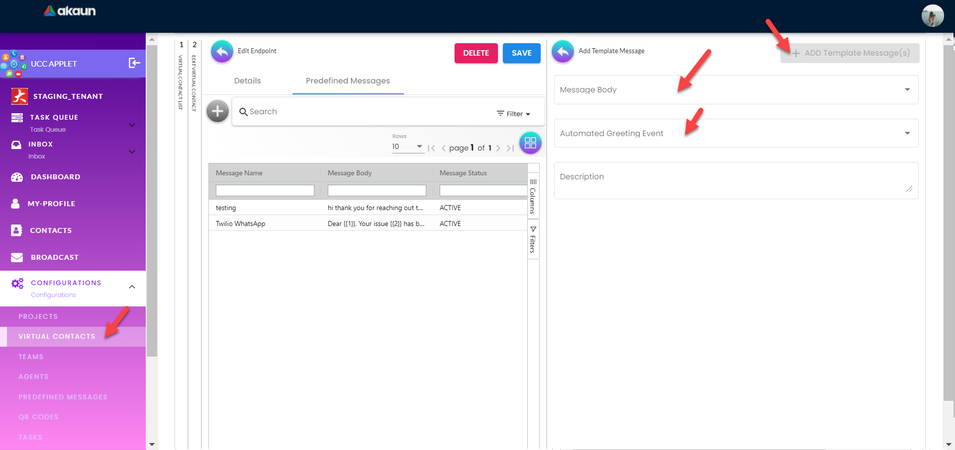 admin access predefined msg 5 2 3