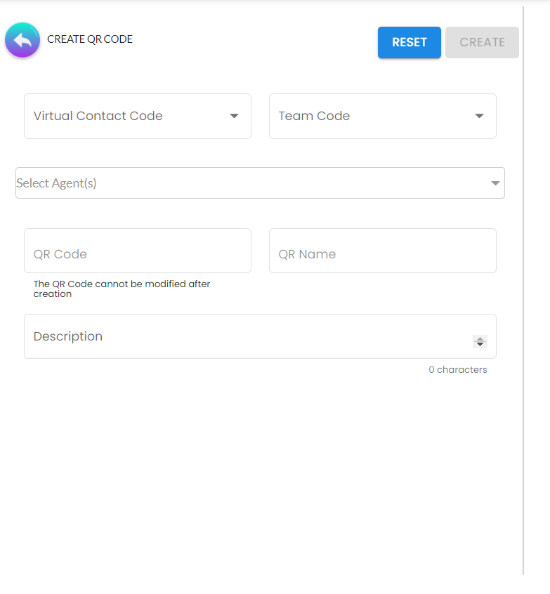 config QR code create