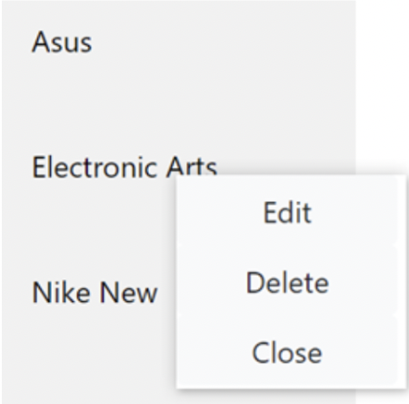 Edit Delete Modal