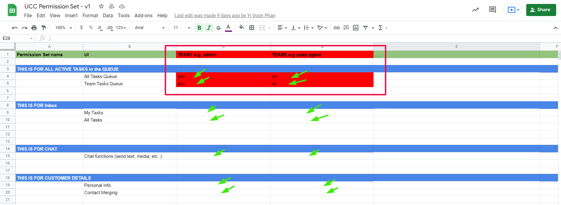 general req spreedsheet