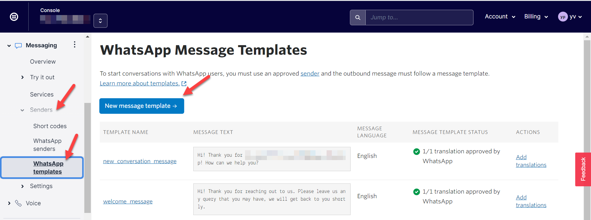 implementation twilio section7 1 1