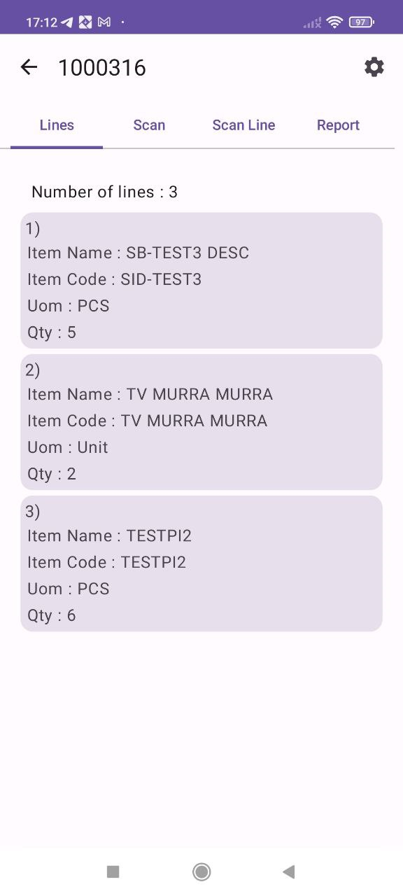 Lines Tab