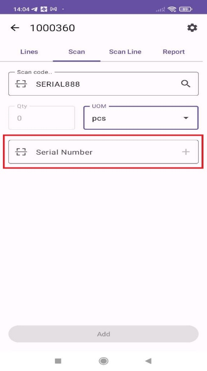 Scanning serialized items