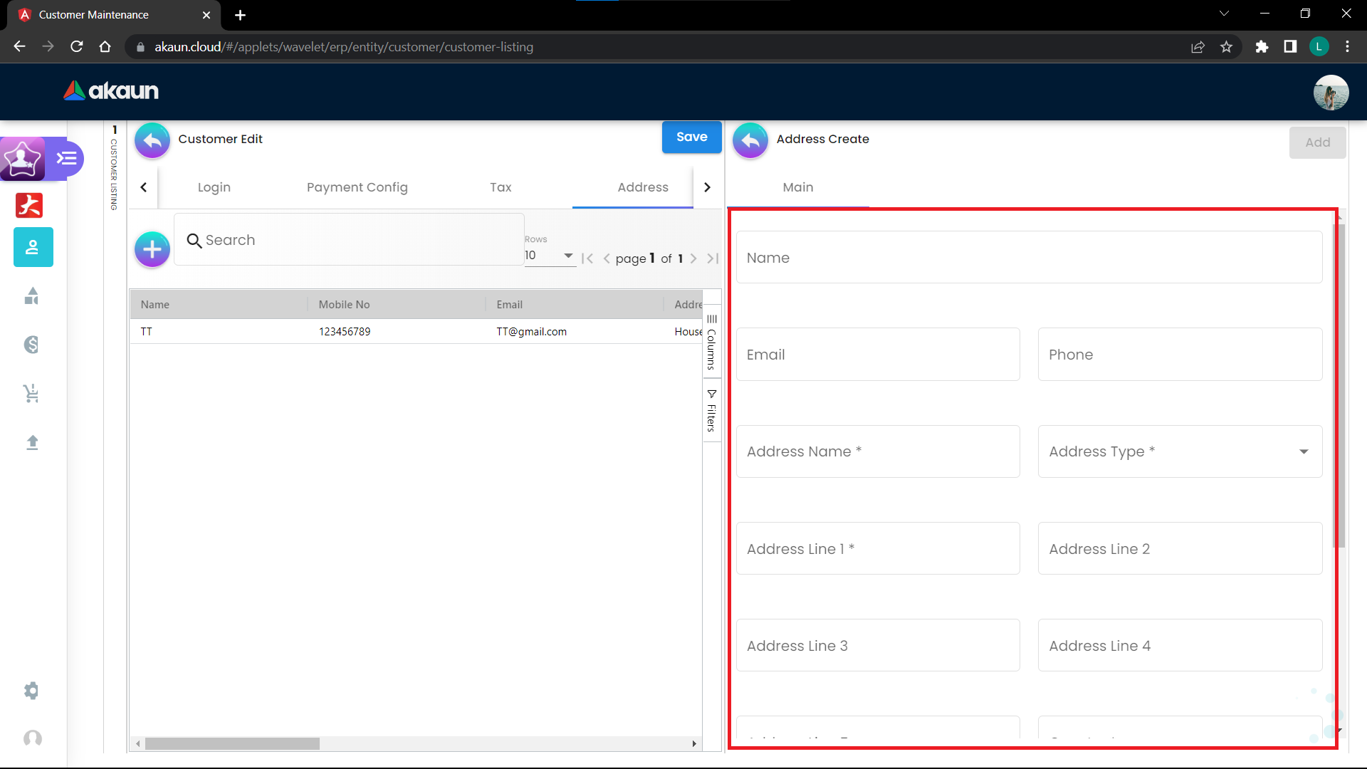 Create Address