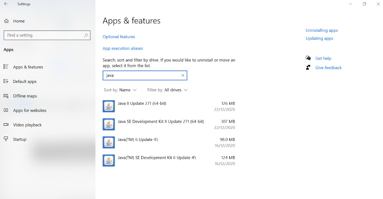 Apps and Features